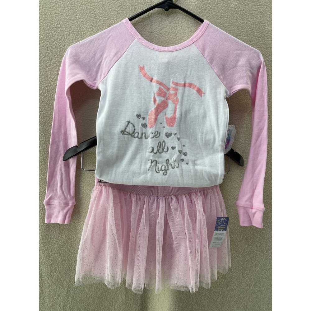 bmagical Ballet Slipper “Dance All Night” Shirt & Sparkle Tutu 2-pc Set